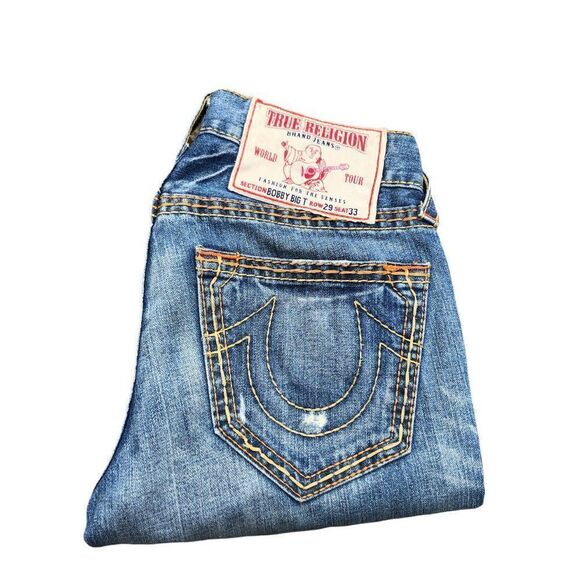 TRUE Religion Jeans Size 29 BOBBY BIG T Blue - Picture 7 of 7